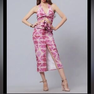 ZARA tie-dye knot dress